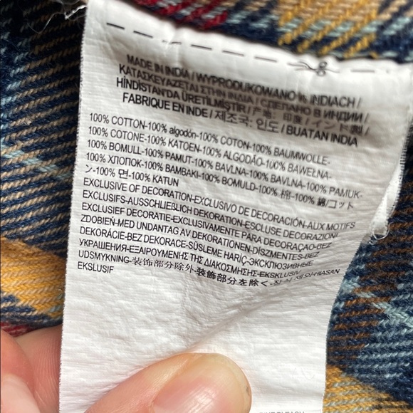 Vans Multicolor Plaid Cotton Button Down Shirt - Picture 12 of 12